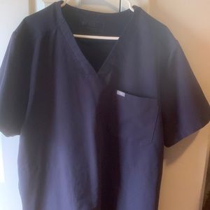 Figs Mens Scrub Top XL Quiet Navy